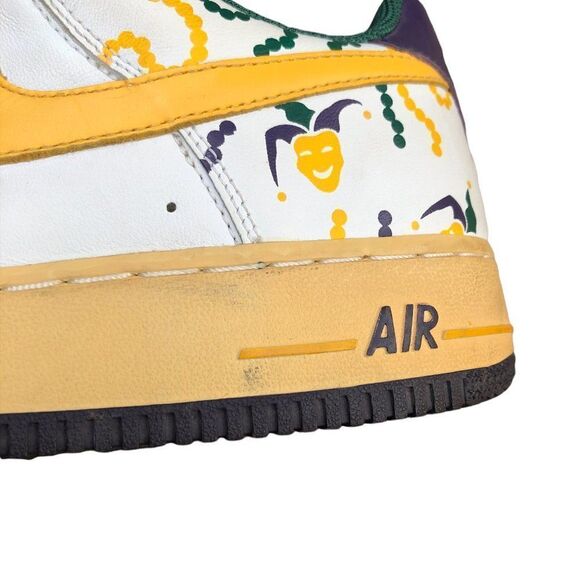 Vintage 2004 Nike Air Force 1 Low Mardi Gras Size 8.5 - Picture 12 of 16